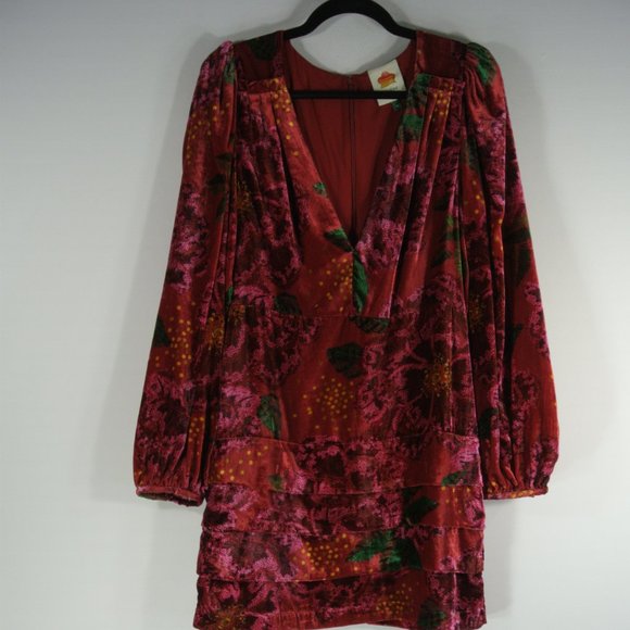 FARM Rio Red Floral Mini Dress - Picture 6 of 11